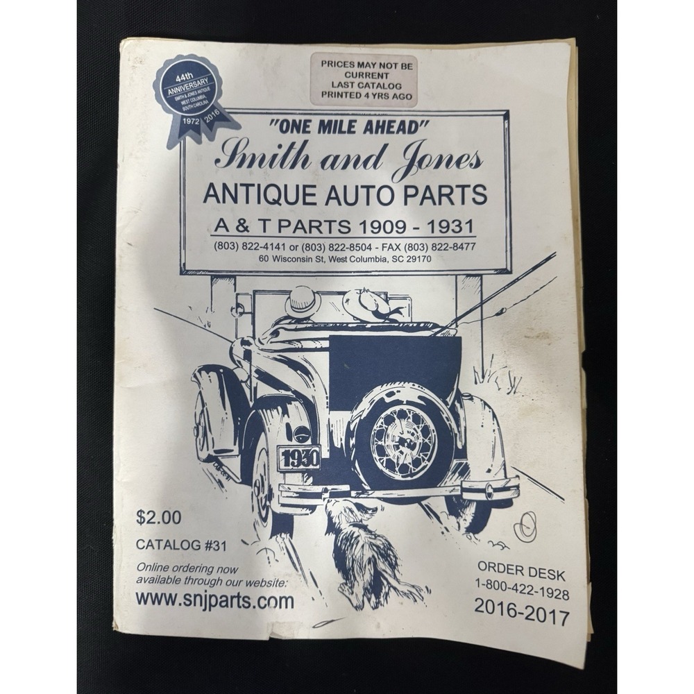 Antique Auto Parts Ford Model A and Model T Cars Catalog